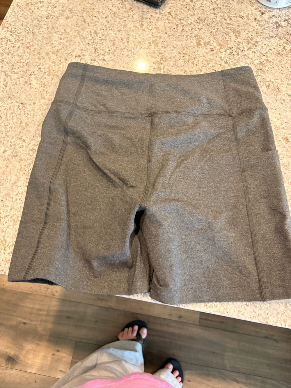 BOODY Charcoal Gray High-Rise Bike Shorts - Picture 3 of 4
